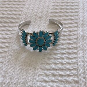 Turquoise Type Floral Bracelet